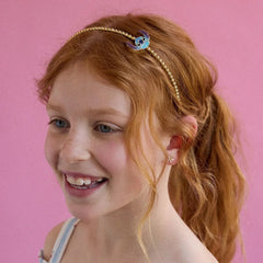 Disney Stitch Kids’ Headband - Gold/Blue
