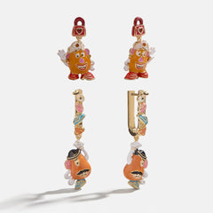 Disney Pixar Mr. Potato Head & Mrs. Potato Head Earring Set - Mr. & Mrs. Potato Head