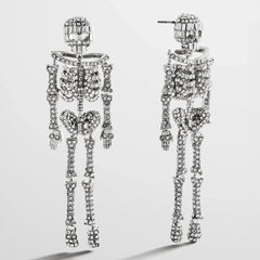 Drop Dead Hottie Earrings - Silver