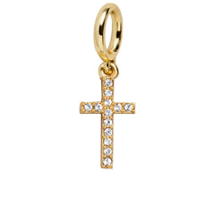 Faith Cluster Charm - Pave Cross