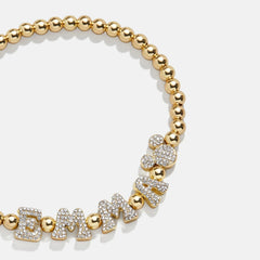 Disney Mickey Mouse Pisa Custom Bracelet - Gold/Pavé
