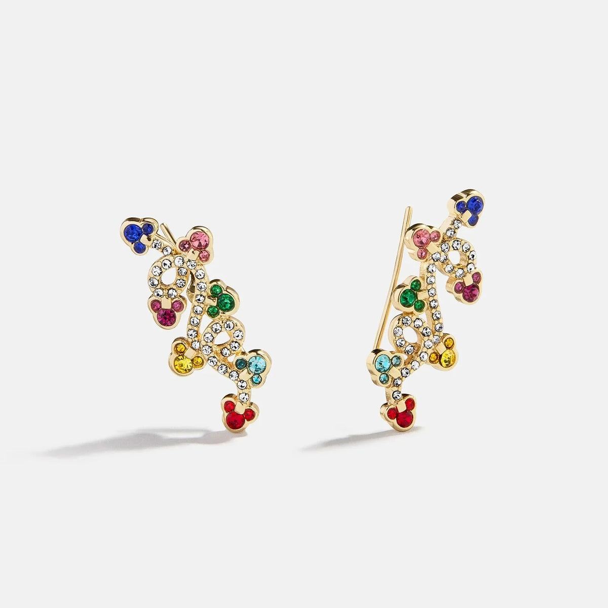 Disney Mickey Mouse Christmas Lights Crawler Earrings - Holiday Lights