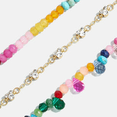 Disney Mickey Mouse Semi-Precious Layered Bracelet - Multi