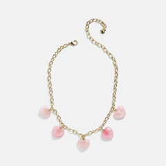 Esme Statement Necklace - Gold/Pink