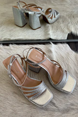 Luna Rhinestone Platform Heels