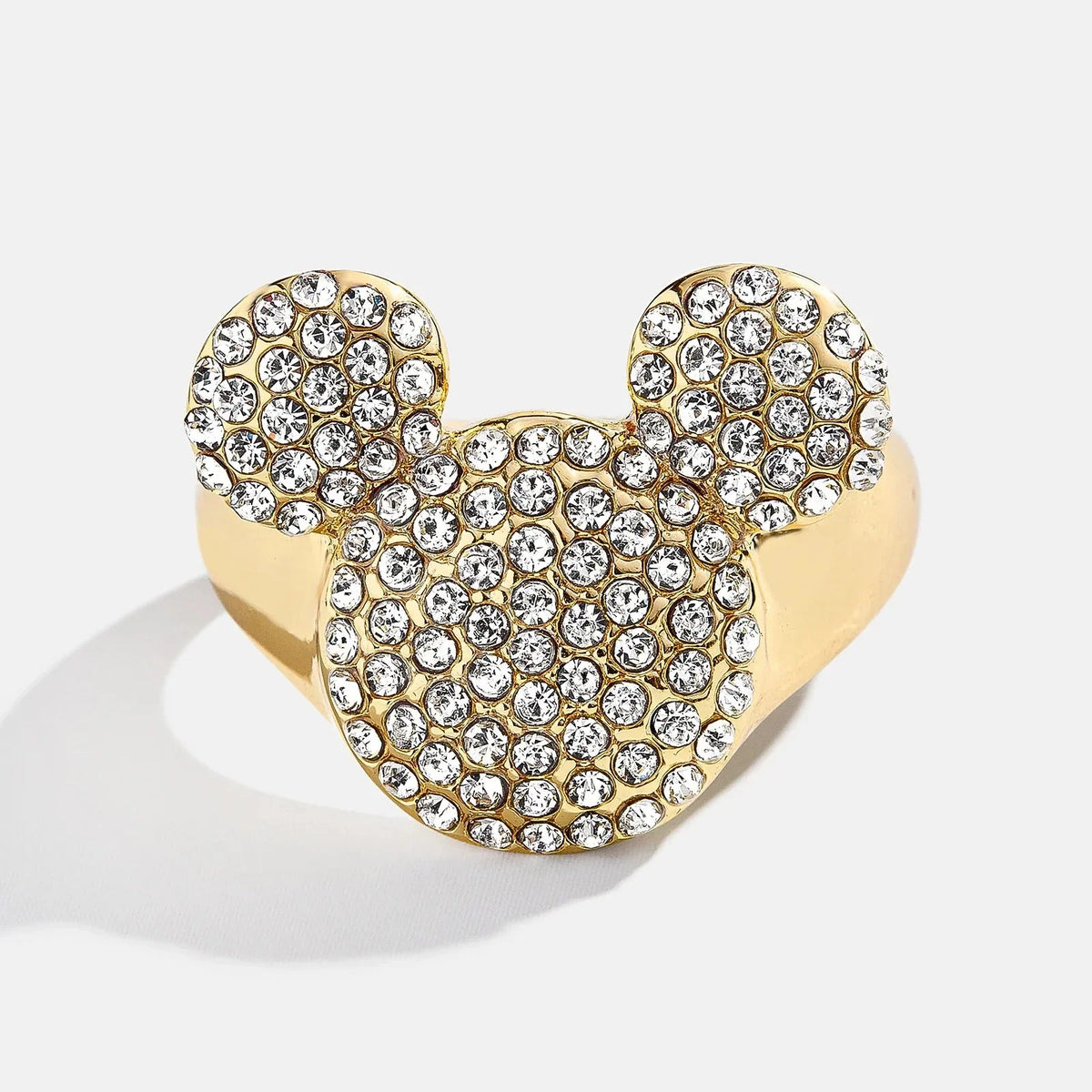 Disney Mickey Mouse Pavé Bubble Ring - Gold/Pavé