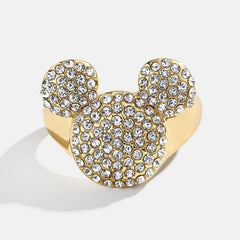 Disney Mickey Mouse Pavé Bubble Ring - Gold/Pavé