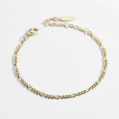 Figaro 18K Gold Bracelet - Gold
