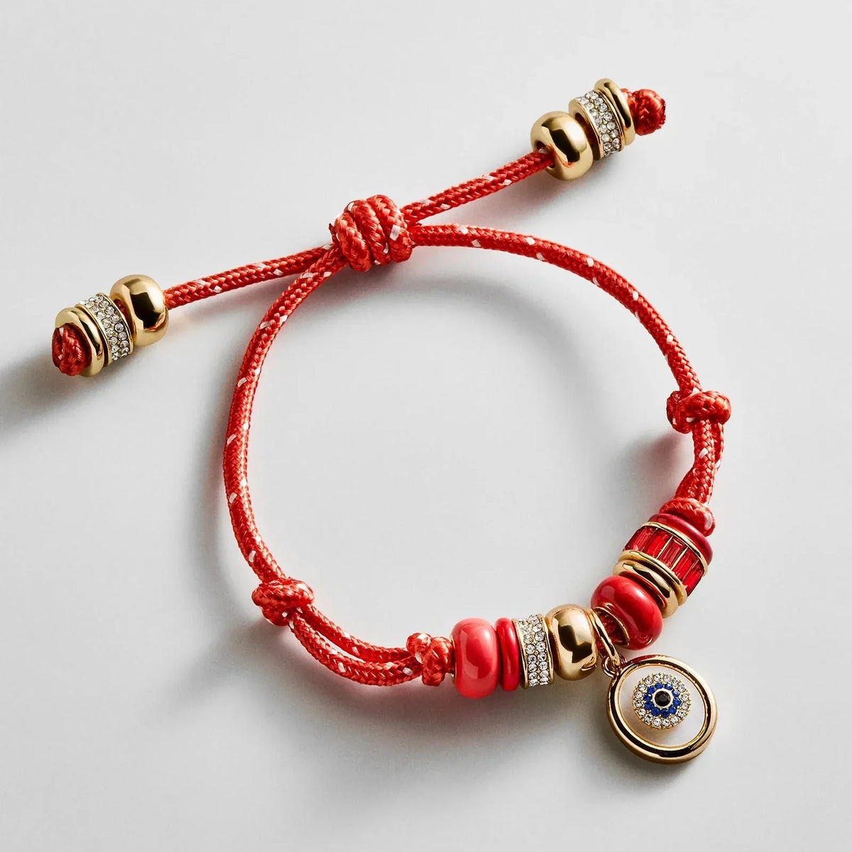 Eye Candy Evil Eye Paracord Bracelet - Red