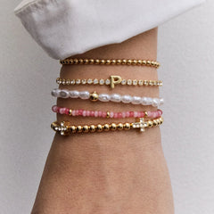 Emily Semi-Precious Bracelet - Light Pink Multi