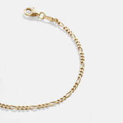 Figaro 18K Gold Bracelet - Gold