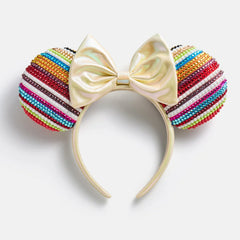 Disney Minnie Mouse Striped Ears Headband - Minnie Mouse Multicolored Ears Disney Ears
