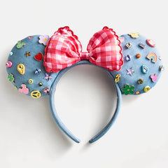 Disney Minnie Mouse Denim Ears Headband - Minnie Mouse Denim Ears