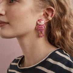 Disney Cheshire Cat Earrings - Pink