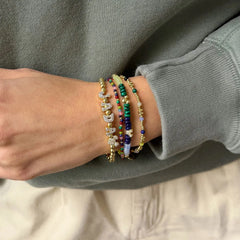Disney Mickey Mouse Semi-Precious Layered Bracelet - Dark Multi