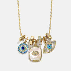 Evil Eye Charm Necklace - Turquoise Evil Eye