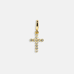 Faith Cluster Charm - Bezel Cross