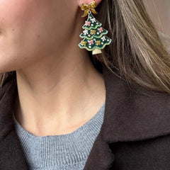 Feeling Pine Christmas Tree Earrings - Christmas Tree