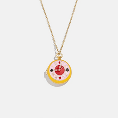Disney Alice in Wonderland Locket - Gold/Multi