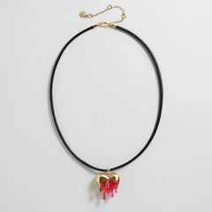 Fatal Attraction Heart Cord Necklace