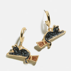 Feline Fly Kids' Halloween Earrings