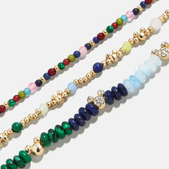 Disney Mickey Mouse Semi-Precious Layered Bracelet - Dark Multi