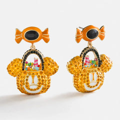Disney Mickey Mouse Glow-In-The-Dark Trick Or Treat Earrings - Multi