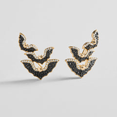 Flight Risk Bat Crawler Earrings
