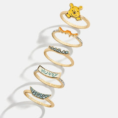 Disney Winnie the Pooh Ring Set - Gold