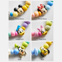 Disney Pluto Beaded Multicolored Charm Bracelet - Pluto