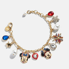 Disney Americana Charm Bracelet - Red/White/Blue