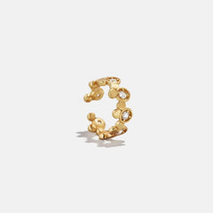 Disney Mickey Mouse 18K Gold Plated Sterling Silver Ear Cuff - Gold/Pavé