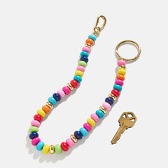 Flying Colors Bag Charm - Gold/Multi