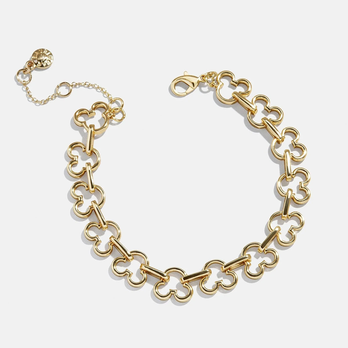 Disney Mickey Mouse Repeating Outline Bracelet - Gold