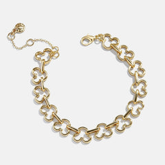 Disney Mickey Mouse Repeating Outline Bracelet - Gold