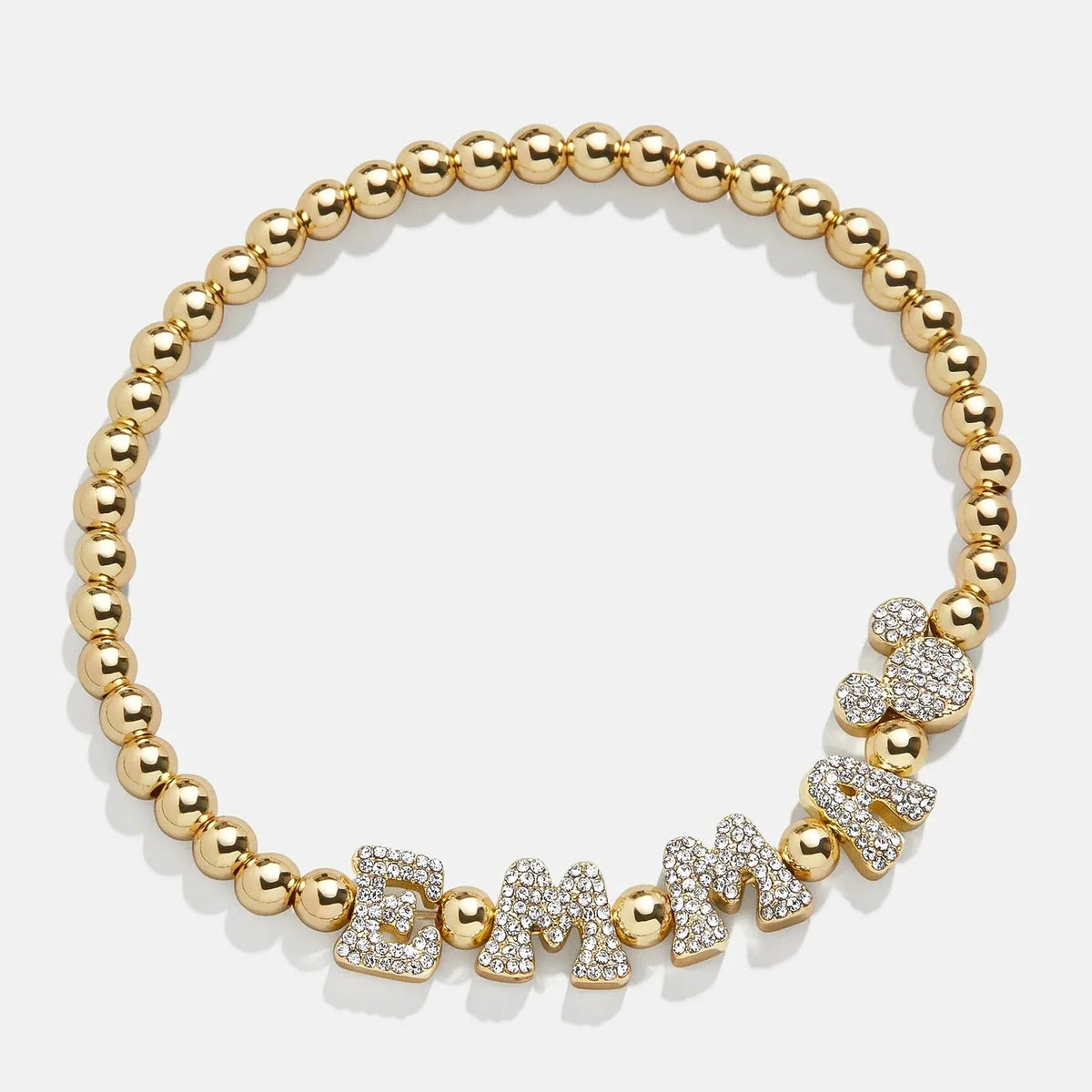 Disney Mickey Mouse Pisa Custom Bracelet - Gold/Pavé