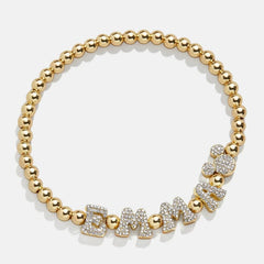 Disney Mickey Mouse Pisa Custom Bracelet - Gold/Pavé