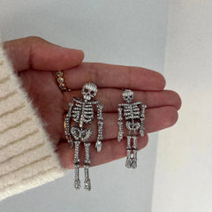 Drop Dead Hottie Earrings - Mini Silver