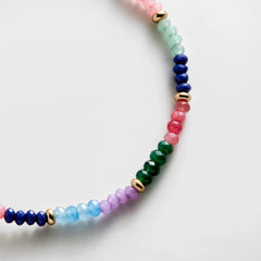Emily Semi-Precious Bracelet - Multi Color Block