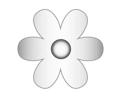 Flower Icon - Silver