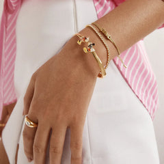 Disney Mickey & Minnie Mouse Kissing Cuff Bracelet - Mickey Mouse & Minnie Mouse