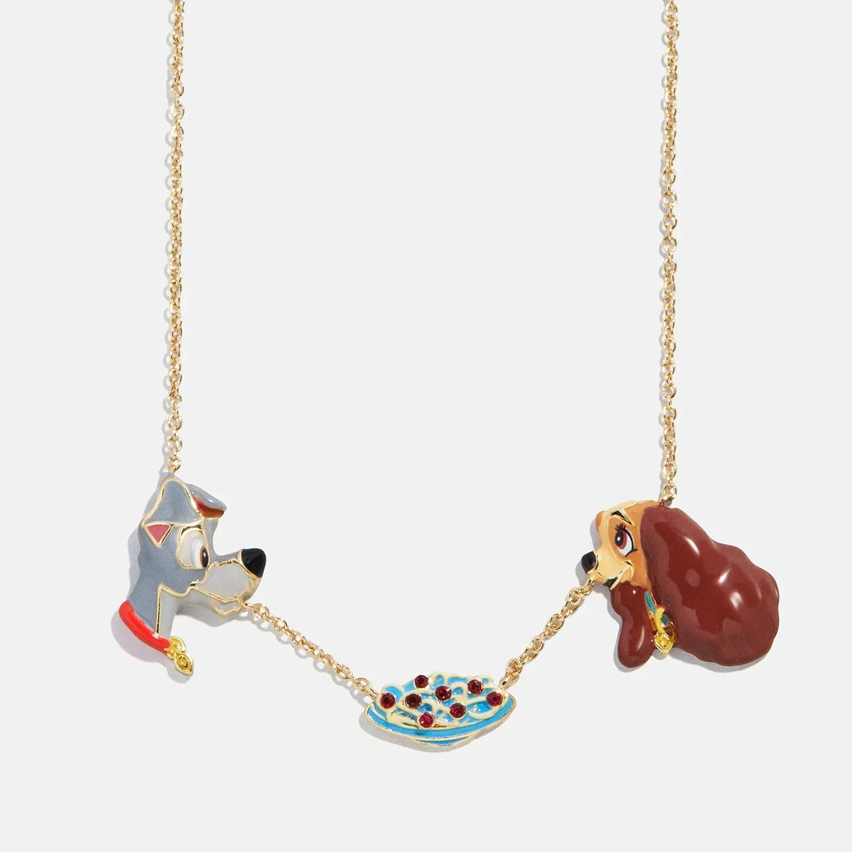 Disney Lady & the Tramp Dynamic Duo Charm Necklace - Disney Lady & the Tramp