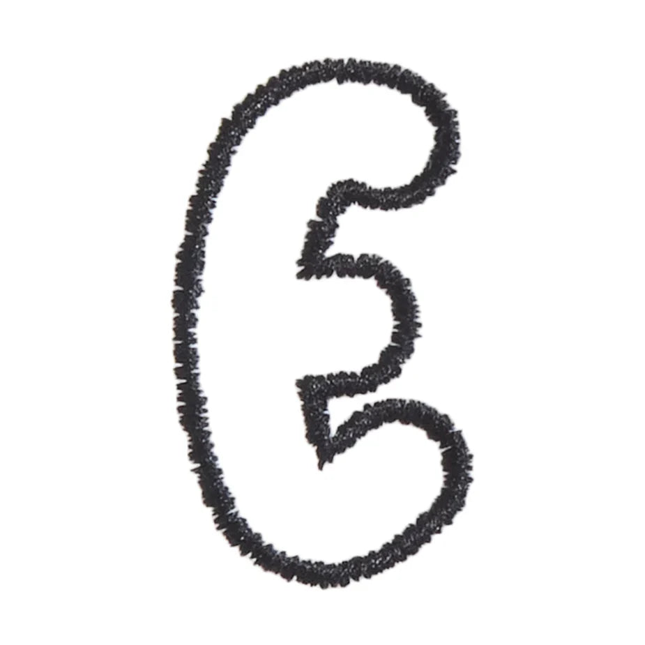 E - Bubble Letter