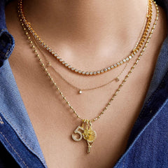 Faith Cluster Charm - Pave Cross