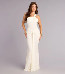 Giana Lace One-Shoulder Formal Dress